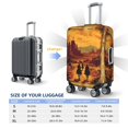 thumbnail image 2 of Travel Luggage Cover Protector - 70s Western Cowboy Anti-Scratch Suitcase Covers Fits 18-32 Inch Luggage, 2 of 5