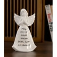 thumbnail image 3 of 7"H Angel of Prayer Ceramic Angel Figurine with LED Light, 3 of 4