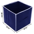 thumbnail image 5 of AMAK INC Foldable Storage Cube Box | Fabric Storage Organizer with Lid & Handle | Closet Organizer for Clothes, Toys & Accessories | Space Saving Storage Bin (Blue), 5 of 5