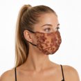 thumbnail image 2 of Unique Bargains 1 Pc Breathable Thin Sunscreen Mask Coffee Color Lace, 2 of 5