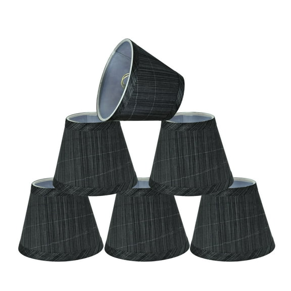 Aspen Creative Corporation 5'' Fabric Empire Candelabra Shade (Set of 6)
