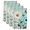 Blue, White, variant on Teal Cream Daisy Farmhouse Kitchen Towels Set of 2, Country Vintage Floral Absorbent Dish Towels for Kitchen, Microfiber Hand Towel, Quick Drying Tea Towel for Cleaning Decorative Dishcloths