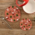 thumbnail image 2 of FREEAMG Christmas Santa Trivets for Hot Pots and Pans and Pot Holders 2PCS – Cotton Rope Round Mats, Hot Pads for Kitchens, Coasters, Placemats, 2 of 7