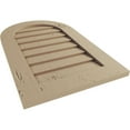 thumbnail image 5 of Ekena Millwork 42"W x 42"H Timberthane Knotty Pine Round Top Faux Wood Non-Functional Gable Vent, Primed Tan, 5 of 5