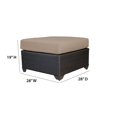 thumbnail image 2 of TKC Barbados Patio Wicker Ottoman in Cilantro, 2 of 6