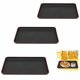 thumbnail image 1 of Bandeja rectangular de plástico para servir, bandeja antideslizante para servir comida para restaurante, hogar, hotel, 43*29,5 cm, 3 piezas, 1 of 5