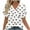 #063-White, variant on Cutuoiiu Women's Floral Printed Summer V Neck Short Sleeve Leisure Tshirts Gifts