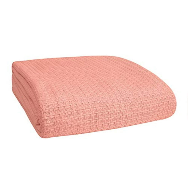 BELIZZI HOME 100 Cotton Bed Blanket, Breathable Bed Blanket Twin Size