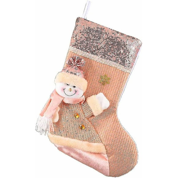 Sacs Cadeaux De Nol - Dcorations De Nol - Style Vintage - Motif Bonhomme De Neige Et Renne - Suspendre Sur La Chemine, Le Sapin De Nol - Bonhomme De