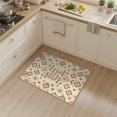 thumbnail image 2 of ODIKA Personalized Message Terracotta Cream Geometric Emblem Floor Non-Slip Chair-Friendly for Home Office, Hallway, Laundry Room, 2 of 7