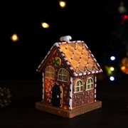 Large Christmas Village Gingerbreads House LED Christmas Gingerbreads House for Seasonal Home Accent