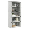 thumbnail image 4 of Aoile 5 Tier Farmhouse Bookshelf, 12.7" x 31.4" x 67.4" Heavy Duty Freestanding Bookcase, Bookshelves with Storage Open Display for Home Office, Living Room, Bed Room, Bathroom, White, 4 of 8