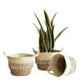 thumbnail image 5 of LLC Pot de Fleurs Rond Tressé en Herbe de Mer, 5 of 5