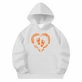 thumbnail image 5 of SGFCWSX Girls Hooded Sweatshirts Kids Oversized Hoodies Fall Graphic Top White Size 4 Years, 5 of 6