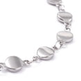 thumbnail image 3 of Resistant 304 Stainless Steel Link Chain Bracelets with Lobster Claw Clasps Flat Round Stainless Steel Color 7-3/8 inch(18.8cm) Diy, 3 of 3