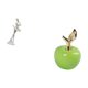 thumbnail image 5 of Figura de escritorio,Estatua de bailarina,adorno de escritorio,decoración del hogar,Estatua de bailarina moderna,regalo de cumpleaños para la oficina.,Estatua,Escultura de fruta, 5 of 8
