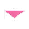 thumbnail image 3 of Chales y envolturas INSPIRAR CHIC para vestidos de noche, bufandas triangulares de encaje con flecos para fiestas formales de boda 70.9"x27.6" Rosa caliente, 3 of 5