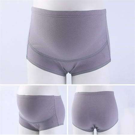 

BEBUTTON Underwear Women Women s Maternity High Waist Underwear Pregnancy Seamless Soft Panties Over Bump Sticky Bra