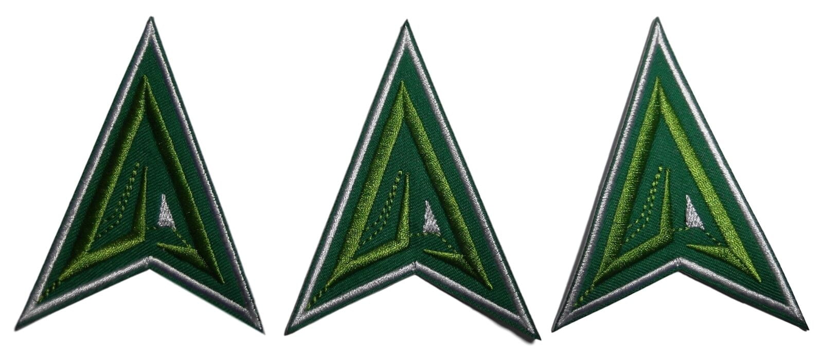 Dc Comics Green Arrow Shield Logo 3 Wide Set Of 3 Embroidered Iron On