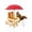 1-red, variant on XC  Squirrel Feeder Picnic Table With Umbrella, Wooden Squirrel Feeders For Outside, Chipmunk Feeder With Corn Cob Holder, Solid Structure, Wood