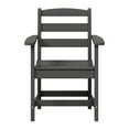 thumbnail image 6 of WestinTrends Ashore 6-Piece Outdoor HDPE Patio Dining Table Set with Bench, Gray, 6 of 13