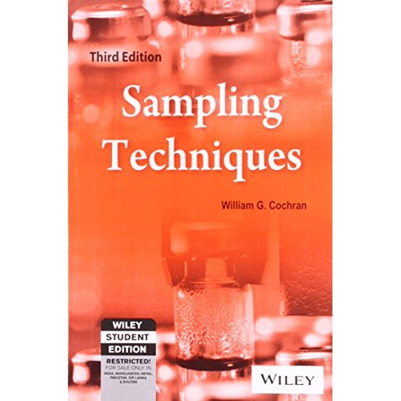 Pre-Owned Sampling Techniques, 3Rd Edition, 9788126515240, 8126515244, Paperback, 3 edition