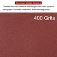 thumbnail image 4 of Uxcell 120 Packs 400 Grits 80mm Aluminum Oxide Triangular Hook & Loop Sandpapers Sanding Pads, 4 of 6
