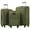 Army Green, variant on EUROCO 3 Piece Softside Luggage Set,Expandable Suitcase Set with TSA Lock and Spinner Wheels,Lightweight Suitcase for Men Women(20",24",28"),Blue