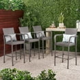thumbnail image 4 of Christopher Knight Home Delfina Outdoor Wicker Barstool (Set of 4) by, 4 of 5