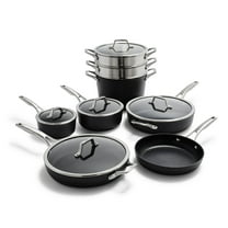 Calphalon Premier Hard-Anodized Nonstick Aluminum Cookware Set, 13-Piece Set