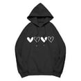 thumbnail image 4 of Sweatshirt for Women Perfect For Daily Wear or Loungewear! The Best Choice for Valentine's DayL Black Valentine's Day Sweatshirt, 4 of 4