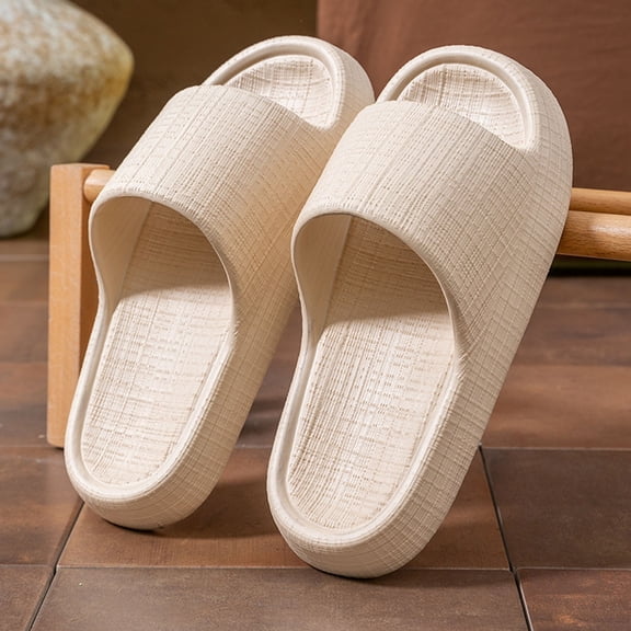 Bkhluea Shower Shoes, EVA Lightweight Soft Home Shower Slippers, Non Slip Bathroom Shoes for Women Men, Cushion Slide Sandals for Living Room Pool Gym SPA Indoor College Dorm