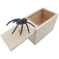 thumbnail image 1 of Spider Prank Scare Box, caja sorpresa de madera, cajas de broma sorpresa prácticas divertidas hechas a mano, bromas y juguetes de broma prácticos Halloween Namotu XMWJ164, 1 of 7