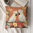 thumbnail image 3 of Tropical Birds Toucan Throw Pillow Covers  Parrots Flowers Leaves Outdoor Decorative Pillows Polyester  Cushion Cases for Couch Sofa Bed Home Decor, 3 of 5