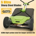 thumbnail image 5 of GASKY 16 Inch 5 Blade Push Reel Lawn Mower, 5-Blade, Green, 5 of 12