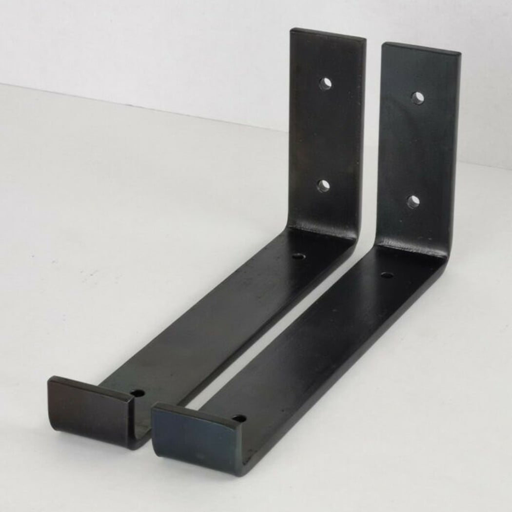 Pair Heavy Duty Handmade Double Shelf/ Scaffold Board Brackets 200 to 300mm  #2