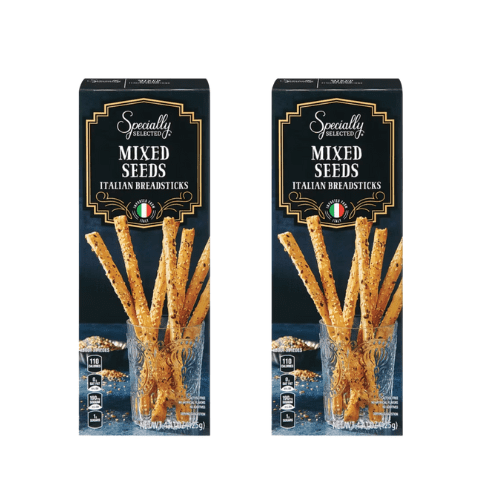 Specially Selected Italian Breadsticks Mixed Seeds, 4.4 oz,2 Pack