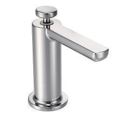 Moen Brushed Gold Modern Deck Mounted Kitchen Soap Dispenser with Above-the-Sink Refillable Bottle, S3947BG