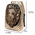 thumbnail image 2 of Mochila Kiisy 3D de piel de león para portátil, moda y viajes, 2 of 9