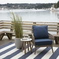 thumbnail image 3 of ARDEN Oceantex Outdoor Deep Seating Cushion Set 24 x 24, Ocean Blue, 3 of 11