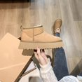 thumbnail image 3 of Bottes de Neige d'Hiver pour Femmes en Daim à Semelle Thermique, 3 of 7