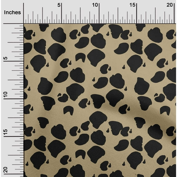 oneOone Georgette Viscose Light Brown Fabric Animal Skin Sewing Fabric By The Yard Printed Diy Clothing Sewing Supplies 42 Inch Wide-D3A