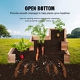 thumbnail image 6 of VEVOR Wooden Raised Garden Bed, 44.5x44.5x20.1" High End Natural Fir Wood Planter Box, 3 Tier Outdoor Flower Vegetable Herb Planting Boxes with Open Base, 6 of 9