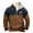 Mens sweatshirt A22 Brown, variant on FASHOFT Aztec Cowboy Quarter Zip Pulover Men Long Sleeve Western Shirts Color Block Sweatshirt Comfy Casual Vintage Fall Winter Tops Green M