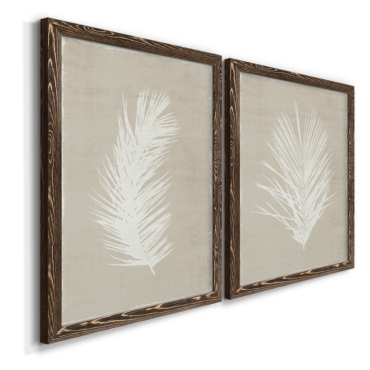 Palm Oasis I - Premium Framed Canvas 2 Piece Set - Ready to Hang