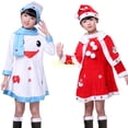 thumbnail image 4 of Disfraz de Papá Noel para Navidad, disfraz de Cosplay para niñas y niños, ropa de Papá Noel para Navidad, disfraz de Cosplay, 4 of 5