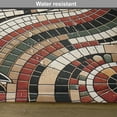 thumbnail image 5 of Ambesonne Boho Place Mats Set of 4, Oriental Mosaic Look Leafy Art, Standard Size, Raspberry White Dark Grey, 5 of 5
