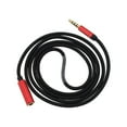 thumbnail image 5 of 3.5mm AUX Audio Extension Cable with Microphone for PC Headphones, Red, 5 of 5