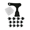 thumbnail image 2 of 12 Pcs Crampons pour Chaussures de Soccer, Crampons pour Chaussures de Rugby, Crampons pour Gazon 13 mm 16 mm à Vis M5 Soccer avec Boîte de Rangement, 2 of 8