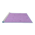 thumbnail image 2 of Ahgly Company Machine Washable Indoor Square Abstract Blue Contemporary Area Rugs, 8' Square, 2 of 4